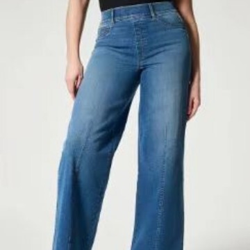 2026 Women’s Loose, mforle, Sretchy Wide-leg Denim Pants