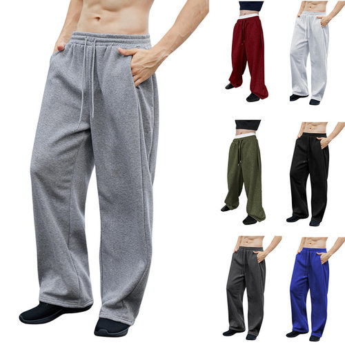 2026 European And American  Tiktok Men’s Sweatpants, Drawst