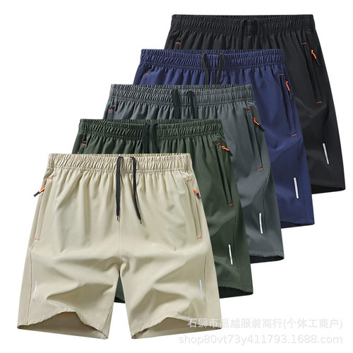 European Size Men's Large Size Shorts Thin Running Sports Lo