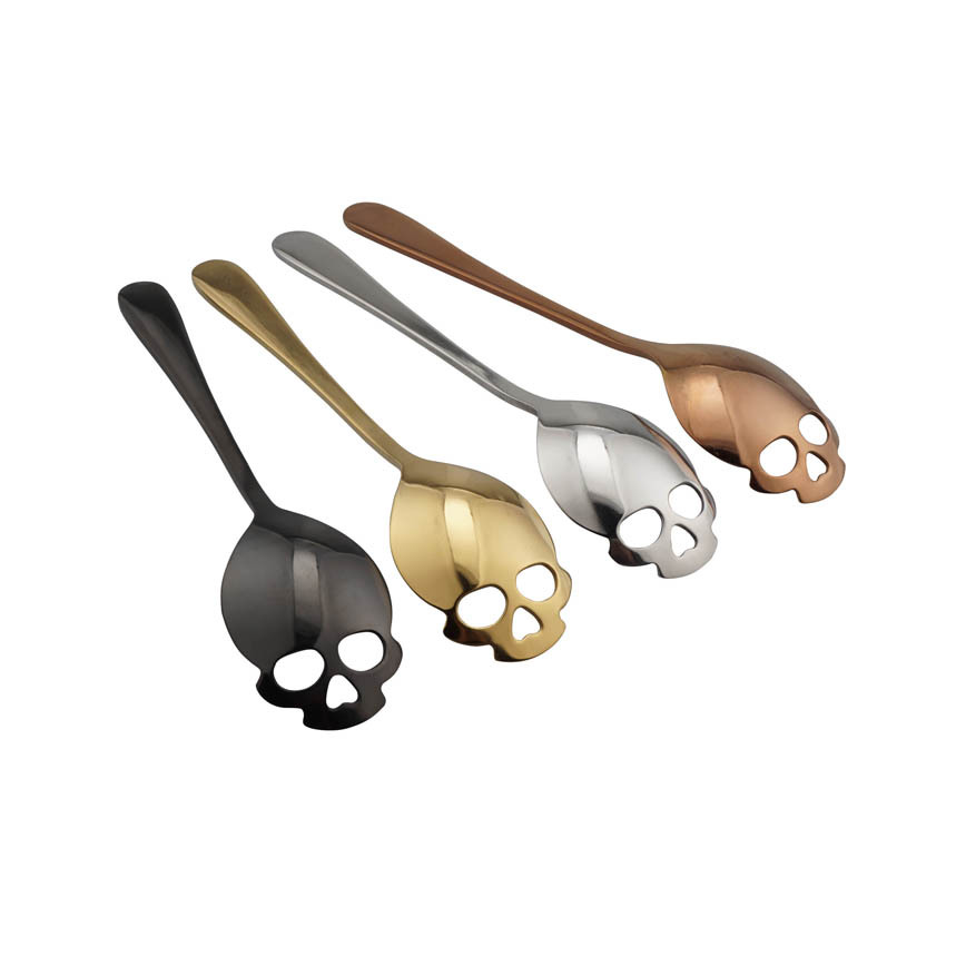 Creative 304 Stainless Steel Skull Coffee Spoon Dessert Tea