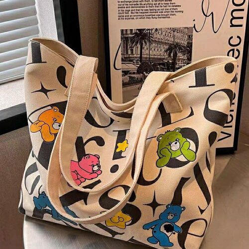 Student  Women's Large Capacity Tote mmuter All-match Printe