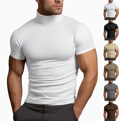 Men’s Ready-to-ship 2026 Solid-color Short-sleeve Fashionab