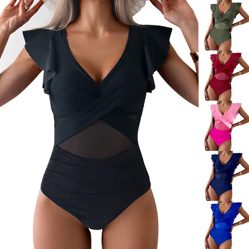 2026 One-piece Swimsuit Women’s Quick-drying Sports Swimwea