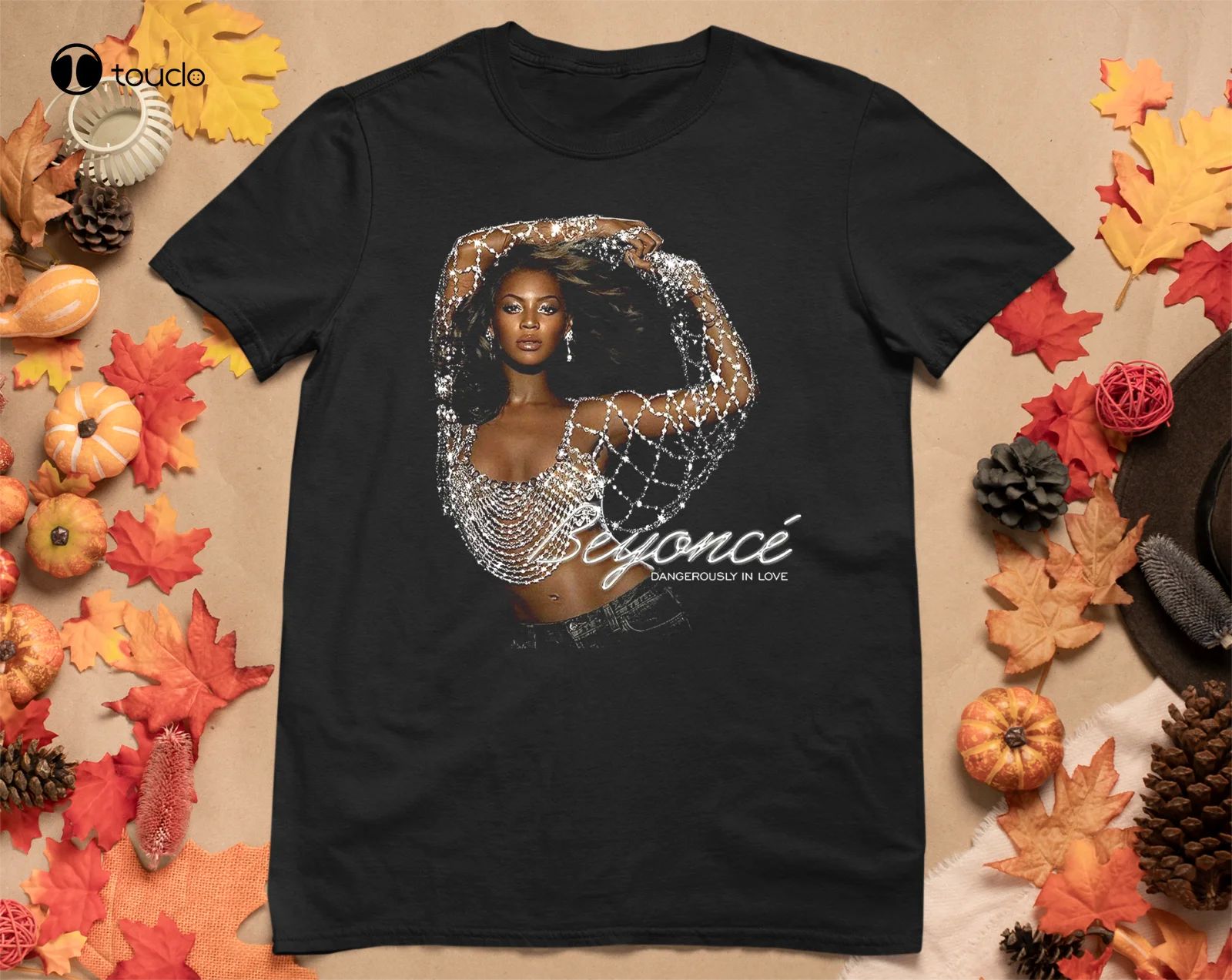 New Beyonce Dangerously In Love Rare Short Sleeve Black Unis-封面