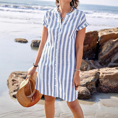 2026 Women's Fashion Loose Casual Temperament Casual Stripes