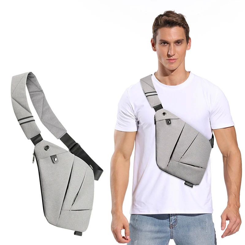 Men's Chest Bag Digital Storage Gun Bag Slung Crossbody Spor 运动包/户外包/配件 运动护具配件 原图主图