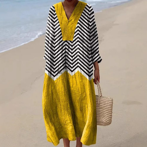 2026 Station Women's Casual Floral Print Sleeve Long Dress