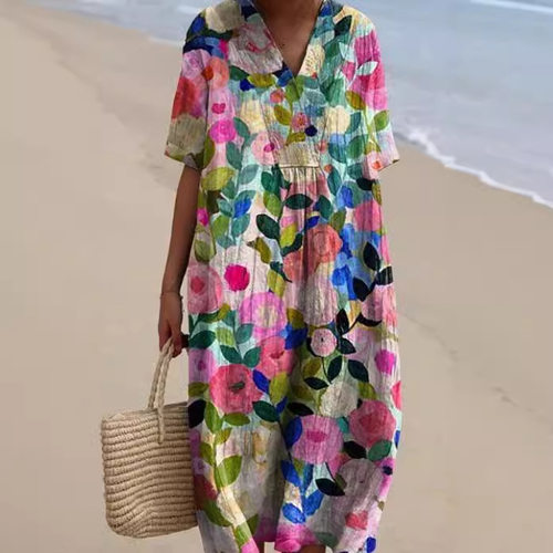 2026 Women's Clothing Hot-selling mforle Loose Printed Long