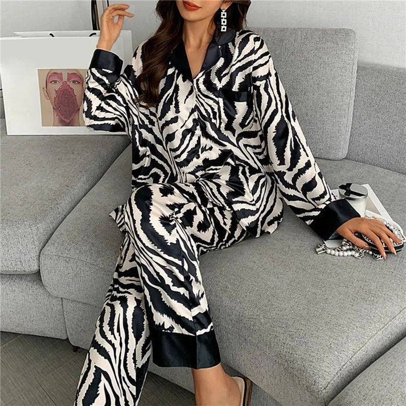 pajamas set for women luxurious sweet satin pyjamas woman lo