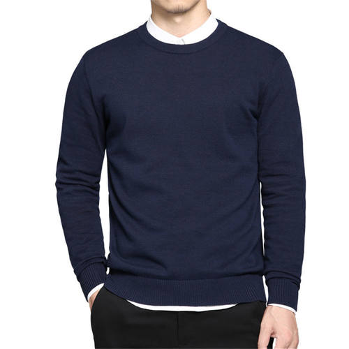 Men's Crewneck Sweater Men's Solid lor Pullover Sweater
