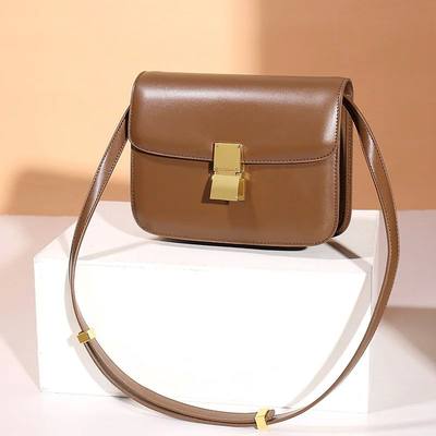 Women’s Genuine Leather Shoulder Bag  nd Brand Small Square