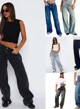 Temu Spice Girls All-match Simple Mid-waist Non-elastic Stra