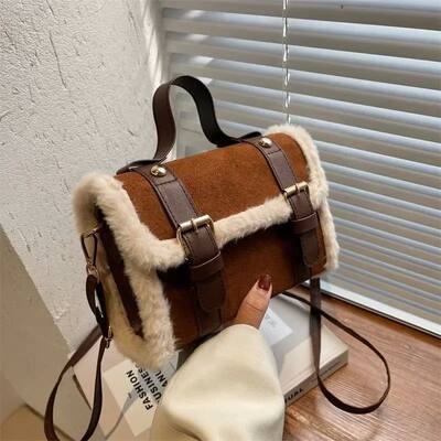 Winter Crossbody Bags for Women Shoulder Bag New Lamb Plush