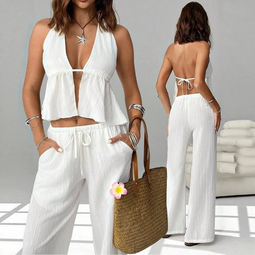 2026 Women's Halter Neck Strap Sexy Backless Sleeveless Vest