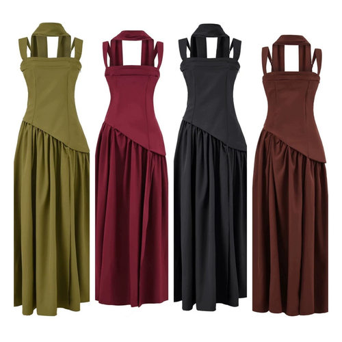 French Style Socialite Elegant Design Elegant Skirt With Str