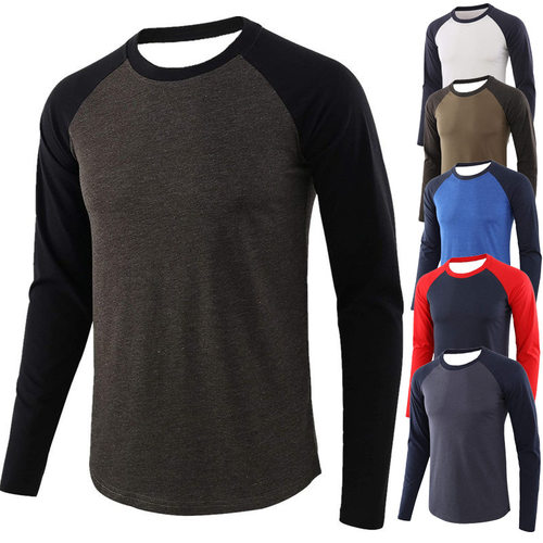 Men's Casual Basic Sports Mid-sleeve T-shirt Casual Round Ne