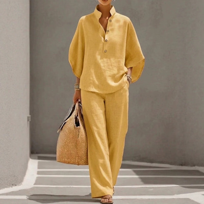 2026 Women's Casual Loose Solid lor Zipper Round Neck Wide L