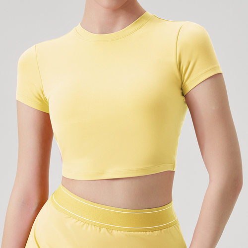 Cross-border New Sports Vest T-shirt Quick-drying Yoga Cloth