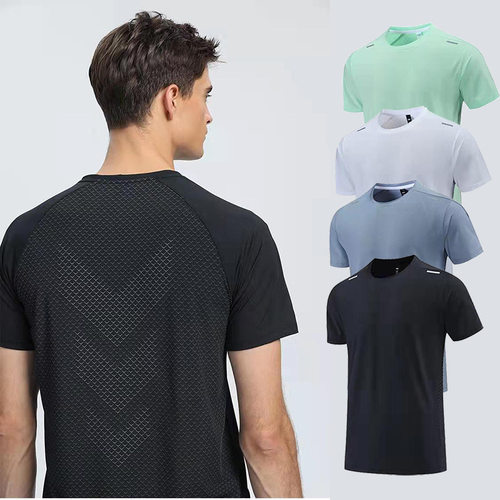 Men's Quick-drying Short-sleeved Sretch Running Suit Fitness
