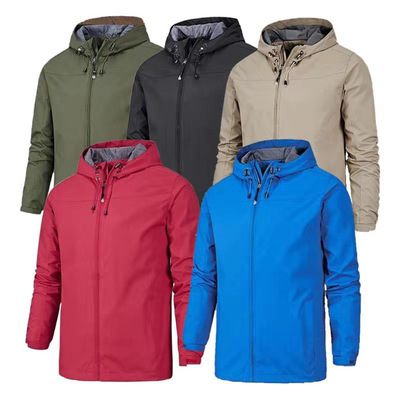 Single Layer Men's And Women's Jacket at Waterproof Breathab