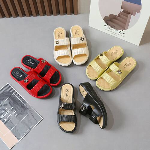 Women's Outdoor All-match Mid-heel Shoes Fashionable Non-sli