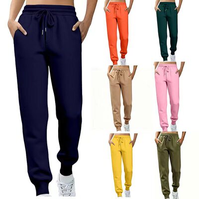 Women's Fleece Running Trousers Sretch Waist Leggings