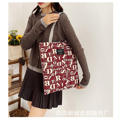 Printed Porle Korean-style Make-up Bag Artistic   Large-capa