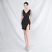 赫本风小众高级感小晚礼服女短款 简单大方气质宴会名媛宴会连衣裙