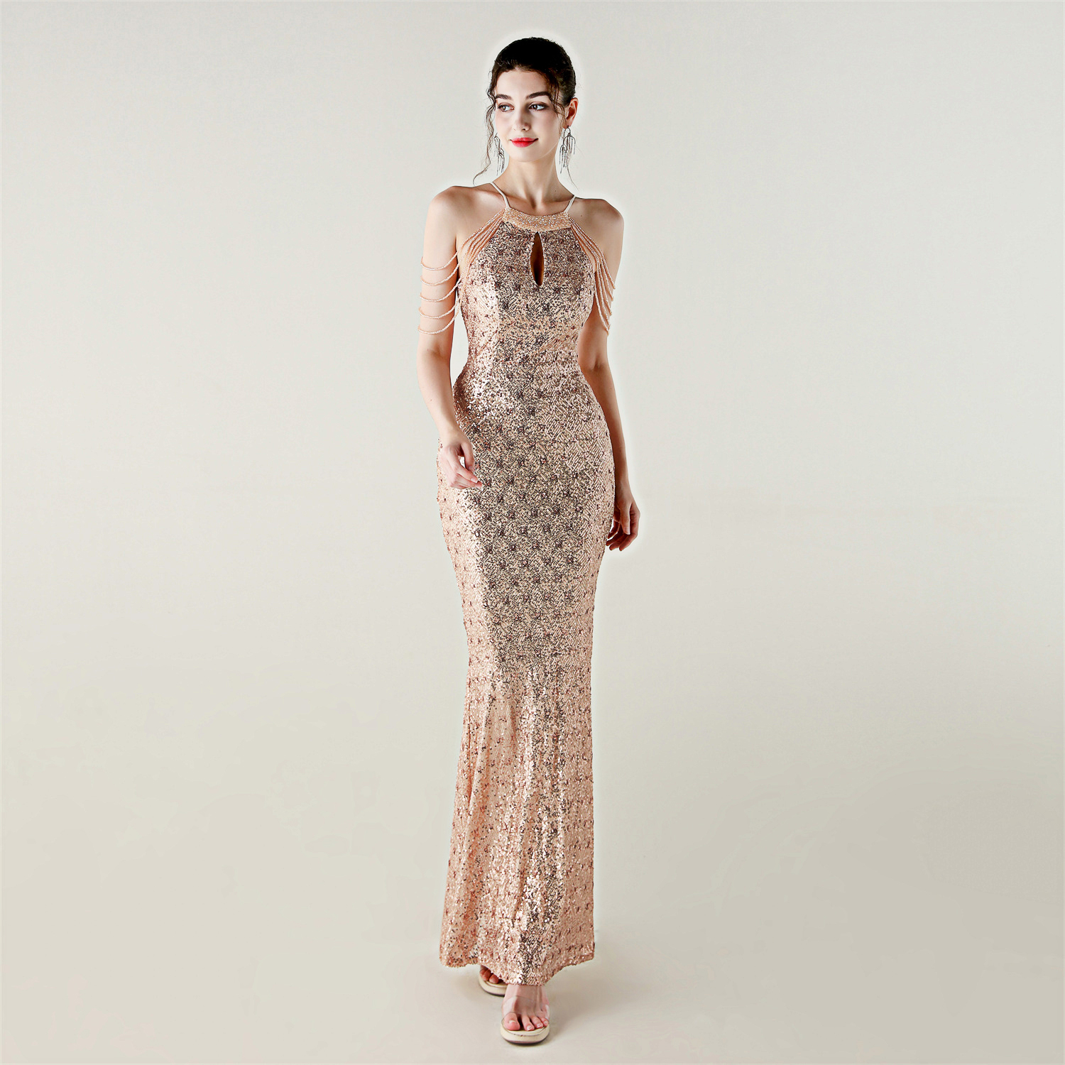 高端精致晚礼服女法式高级感长裙