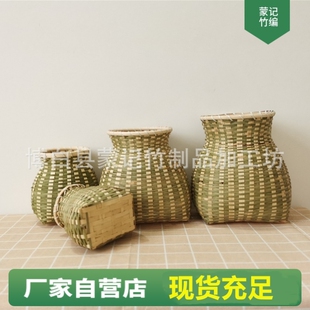 广西竹篓竹编背篓儿童竹篓采茶竹筐舞蹈演出道具手工编织竹篮竹筐