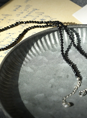 正品尖晶石项链细款百搭个性颈链