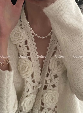 故里宜14k包金磁吸扣珍珠项链