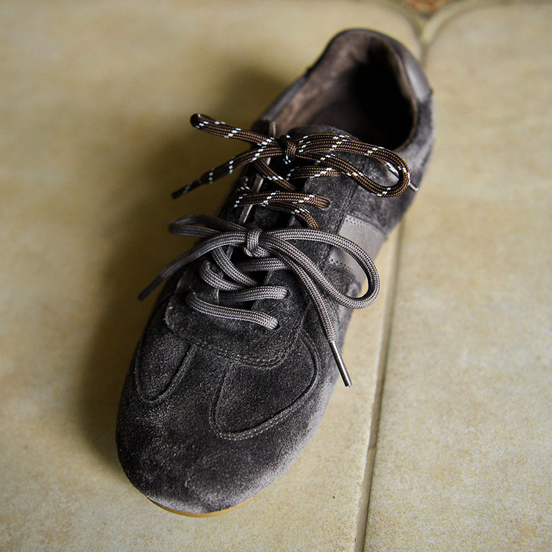 复古磨砂牛皮休闲德训鞋女时尚运动鞋深口系带单鞋平底鞋41大码,女鞋,德训鞋,淘宝优惠券,粉丝福利购,淘宝优惠卷