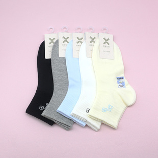 春夏超薄平板小熊OK滴胶无骨短筒学生成人女袜261H3096 西客优品