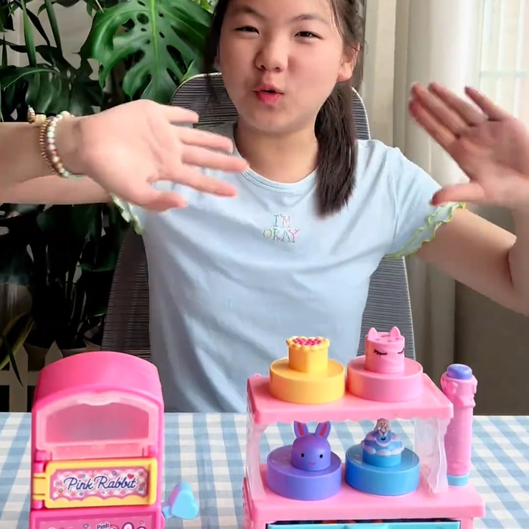 一言粉红兔梦幻蛋糕坊蛋糕烘焙套装DIY厨房手作女生过家家玩具