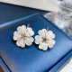 耳环小清新森系个性 新款 樱花花朵耳扣女气质韩国网红短款 现货耳饰