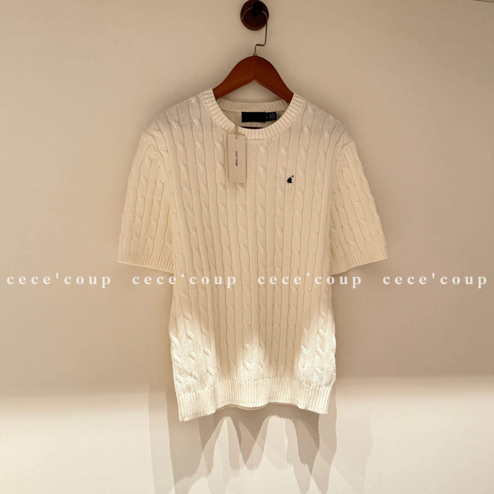 cece 夏日刚需！03/28 新品 26FW 圆领纯棉无口袋款麻花短袖