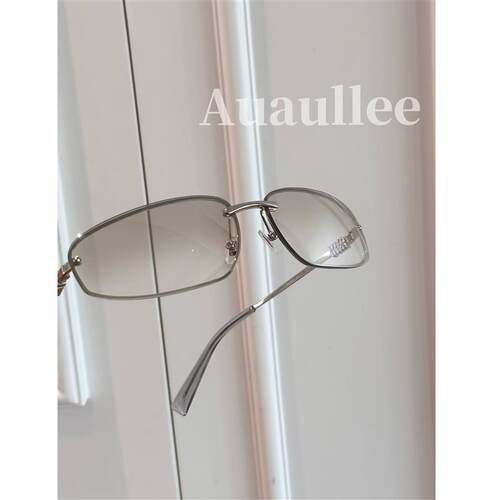cece 4/27 中古级时髦复古千禧老钱风渐层金属太阳眼镜太阳眼镜
