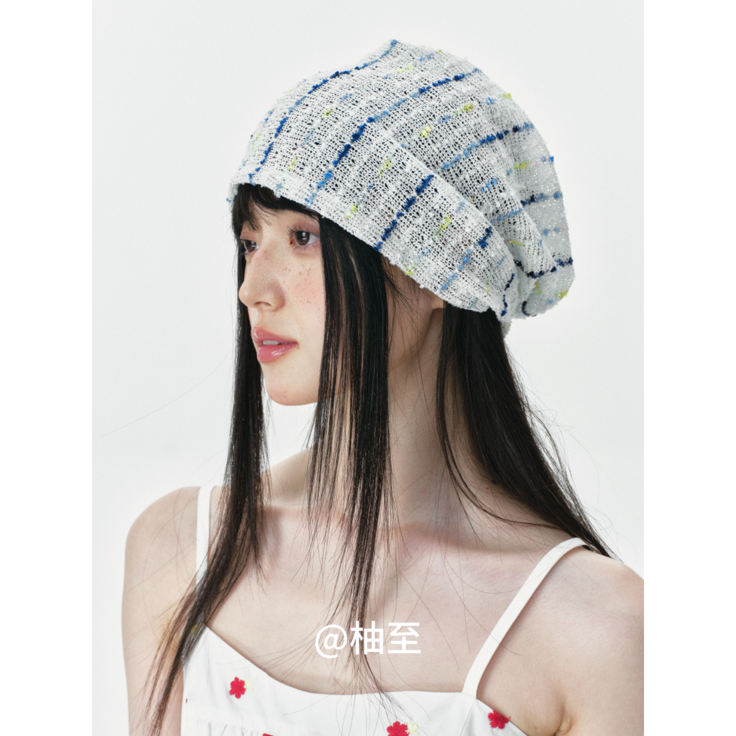 彩色豆豆款包头帽子女春夏秋韩版日系百搭显脸小堆堆套头帽冷帽潮
