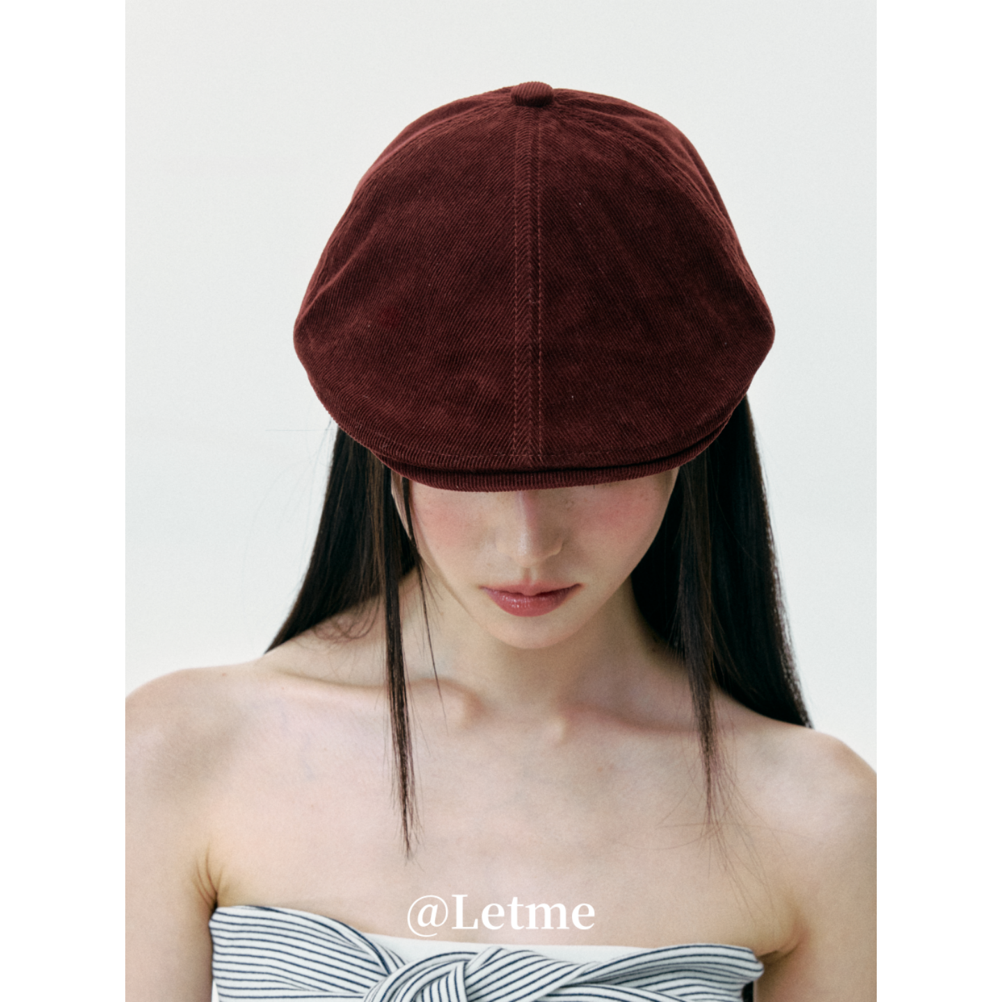 时髦小众复古高级感前进帽子女春夏秋显脸小贝雷帽短檐鸭舌帽ins