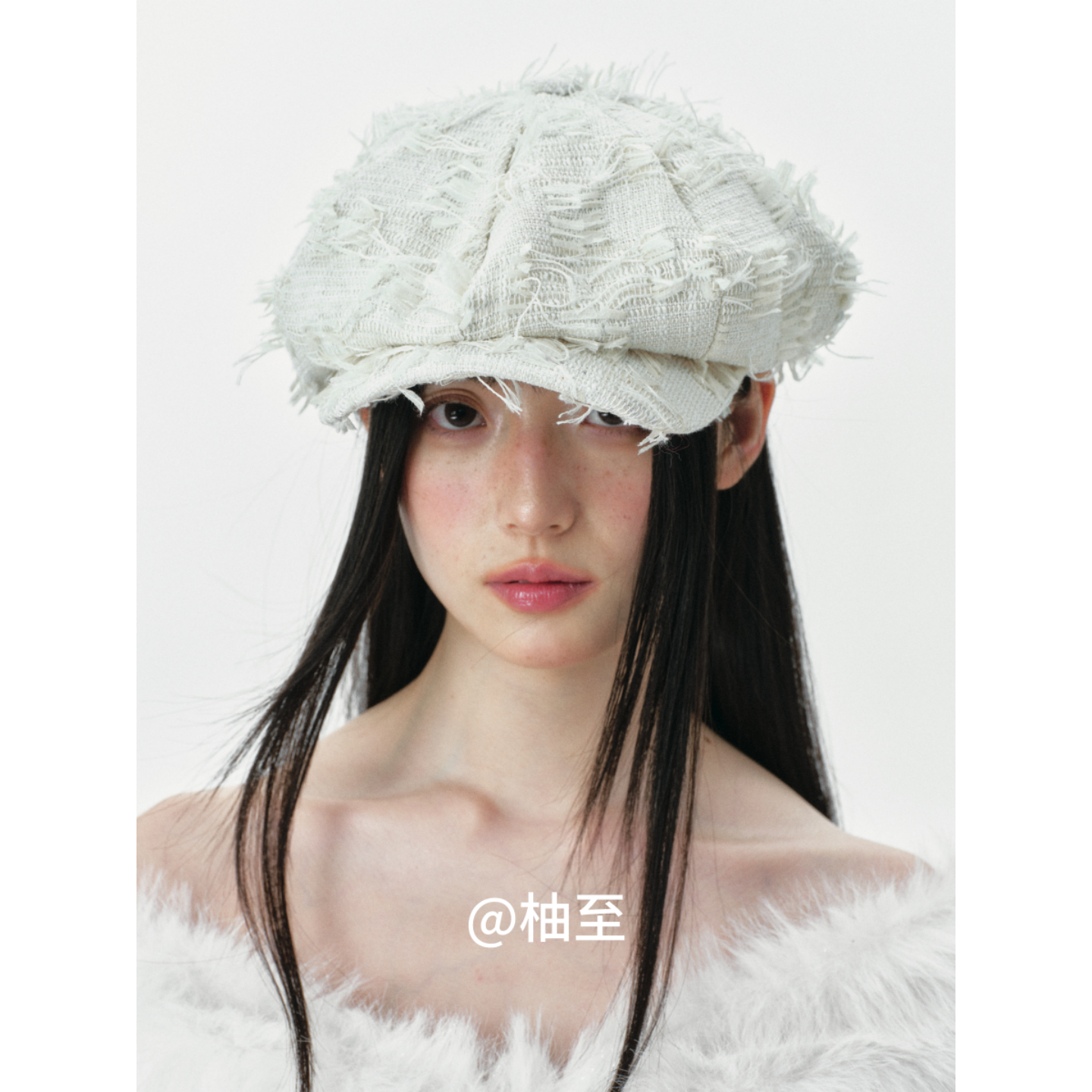 街头时髦八角鸭舌帽子女春秋夏季韩版日系百搭磨边画家报童帽ins