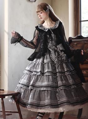 （SP2尾款）彩虹蛋糕纯棉SP2格子蛋糕日常CLA日系LOLITA春日花语