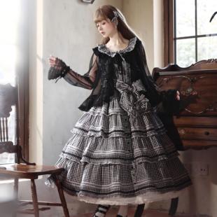 （SP2尾款）彩虹蛋糕纯棉SP2格子蛋糕日常CLA日系LOLITA春日花语