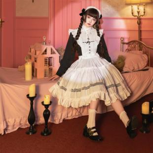 【现货】修女晨颂夜祷罩裙法式CLA优雅复古Lolita洛丽塔女仆
