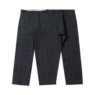 牛仔裤 军裤 高腰阔腿甲板裤 ACE浮生出品强捻赤耳丹宁二战海军经典