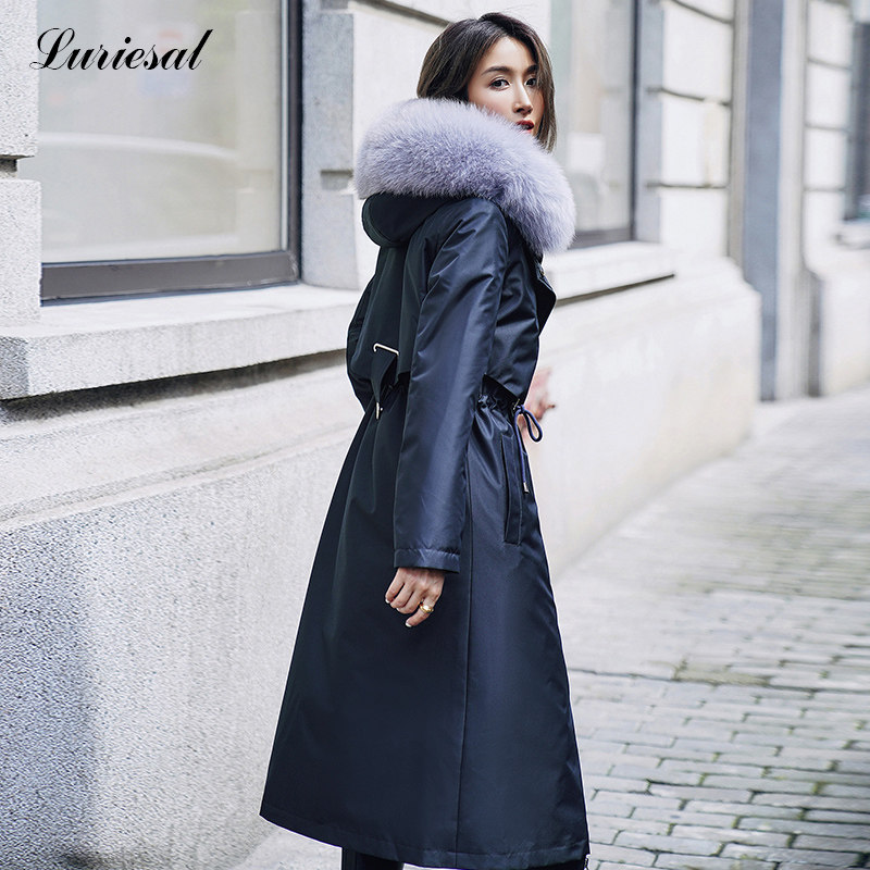 派克服女2021年冬新款爆款獭兔毛内胆可拆卸长款过膝皮草外套大衣在类目 女装/女士精品, 皮草中 - 来自Buy2taobao.com提供专业的淘宝代购服务