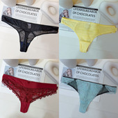 蕾丝内裤 女丁字裤 t裤 独款 欧美大码 镂空性感tback红色