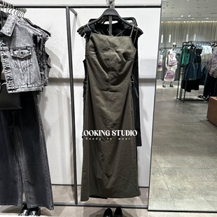 UR&DC2026夏季新款欧美街头辣妹风紧身开衩露背宝藏吊带连衣裙女