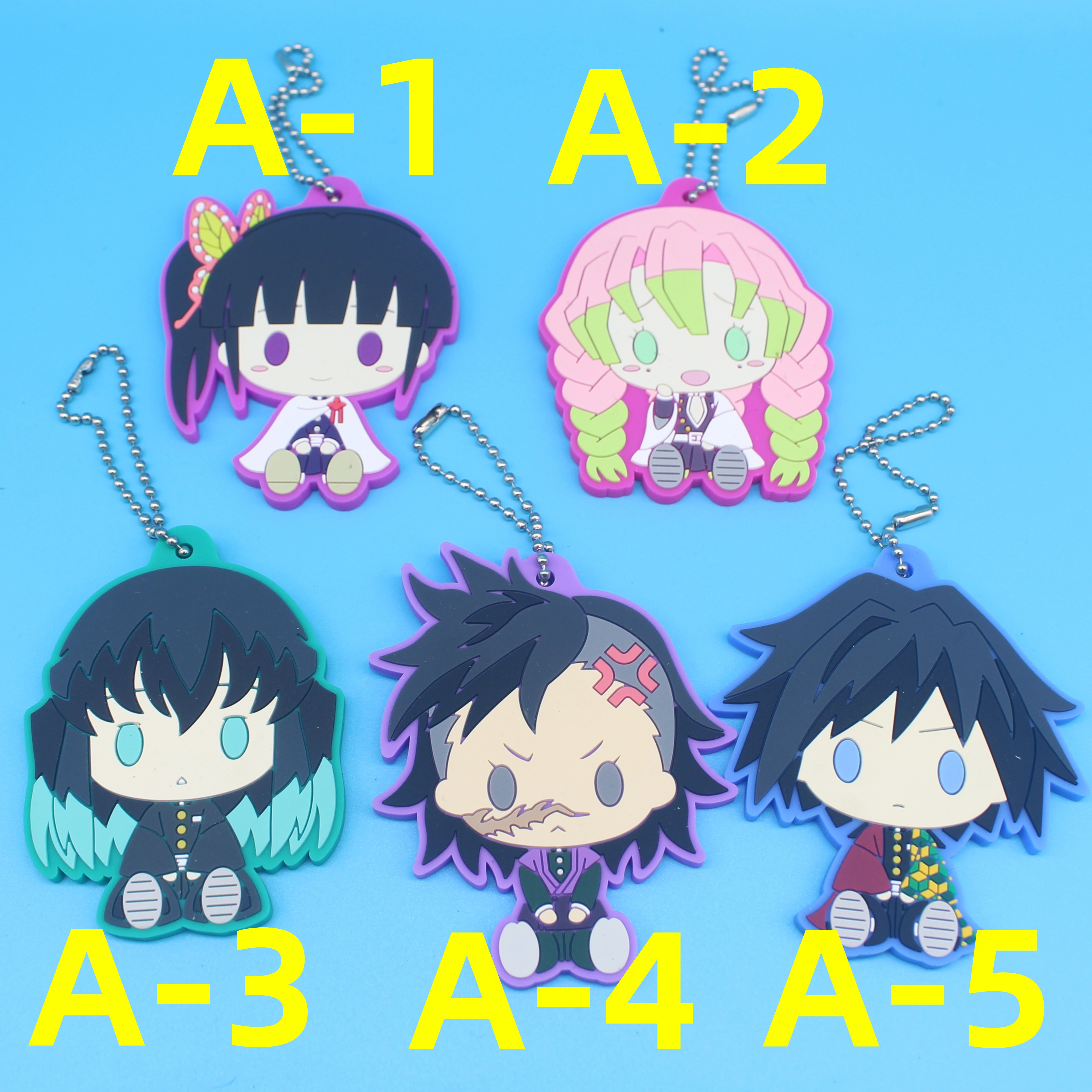 日单正版鬼灭之刃周边 吧唧徽章周边 时透无一郎 甘露寺 橡胶挂件