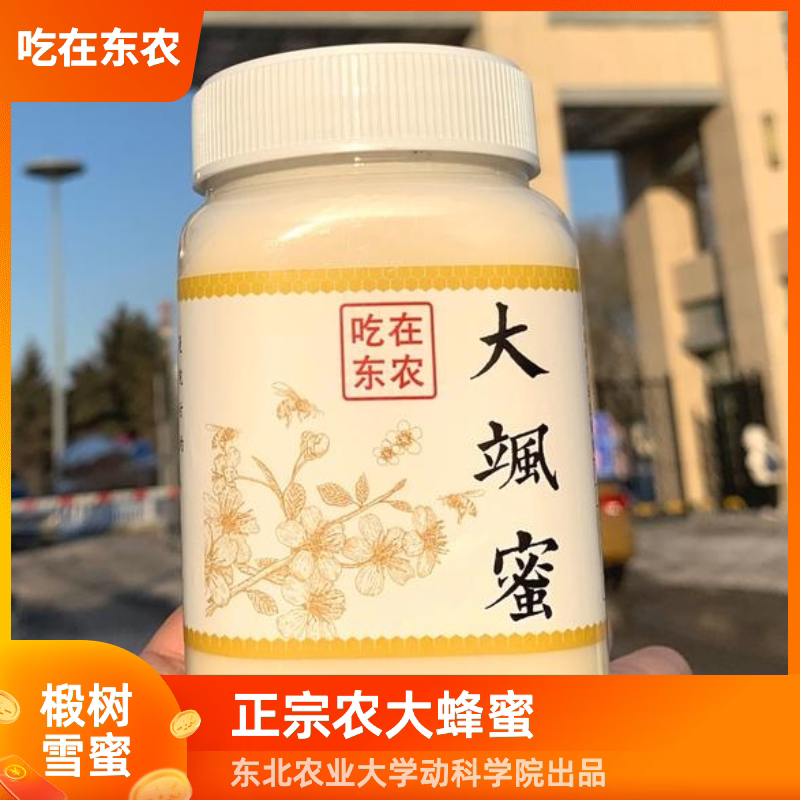 吃在东农农大蜂蜜500g野生无添加纯天然椴树蜜雪蜜
